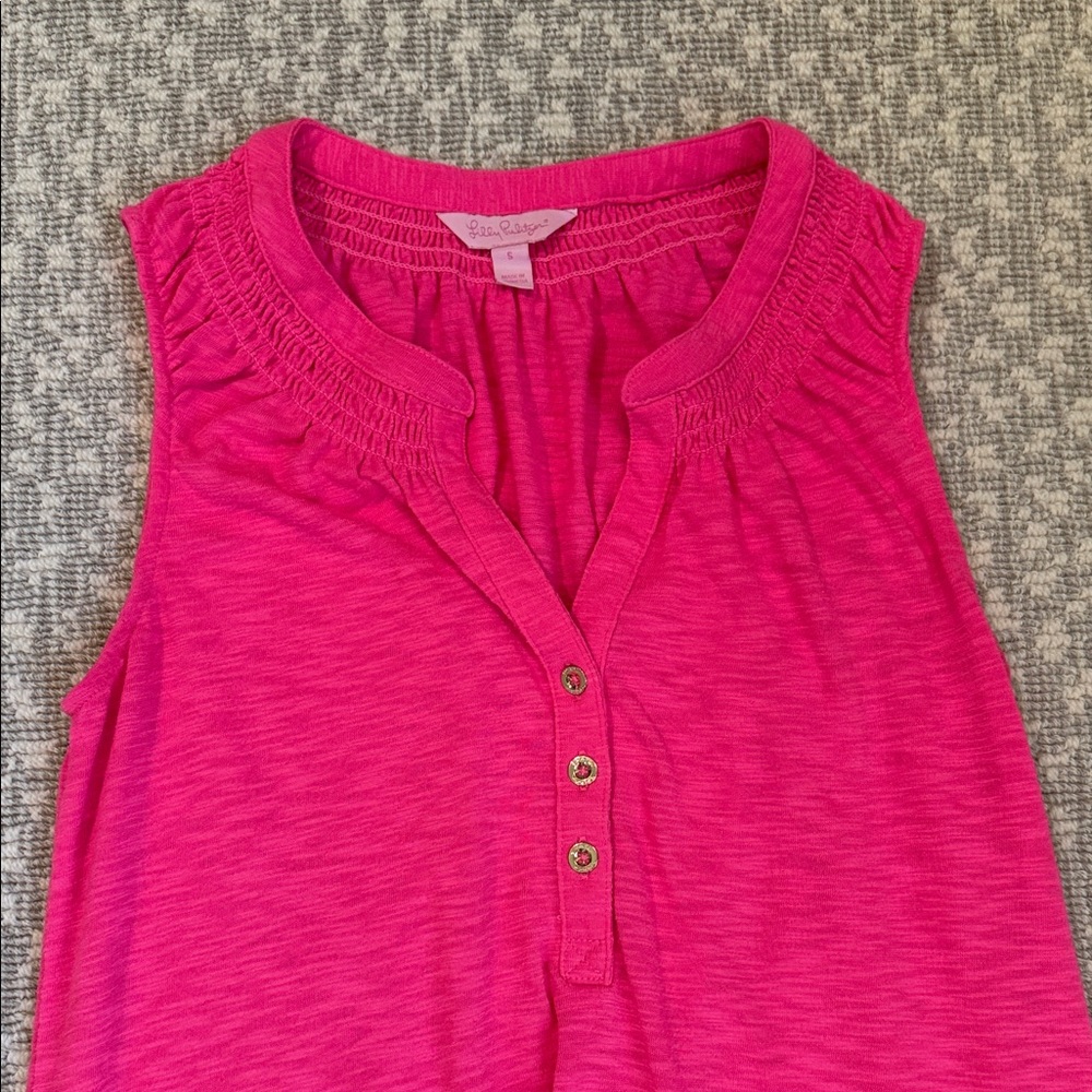 Lily Pulitzer Pink Sleeveless Shift Dress, size small - Picture 5 of 6